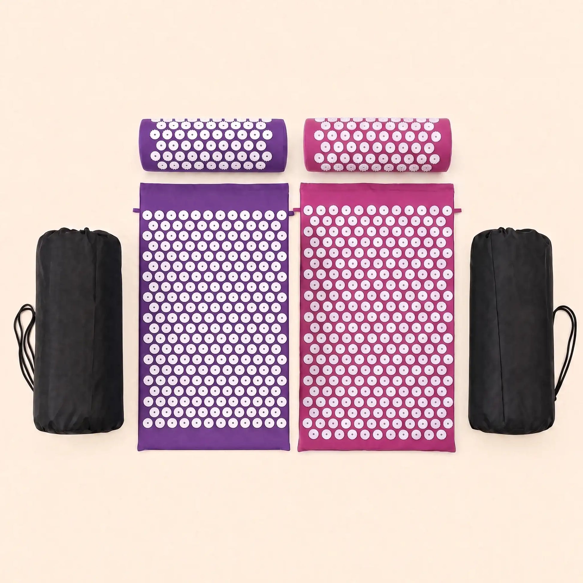 Tapis d'acupression Duo Violet Fushia
