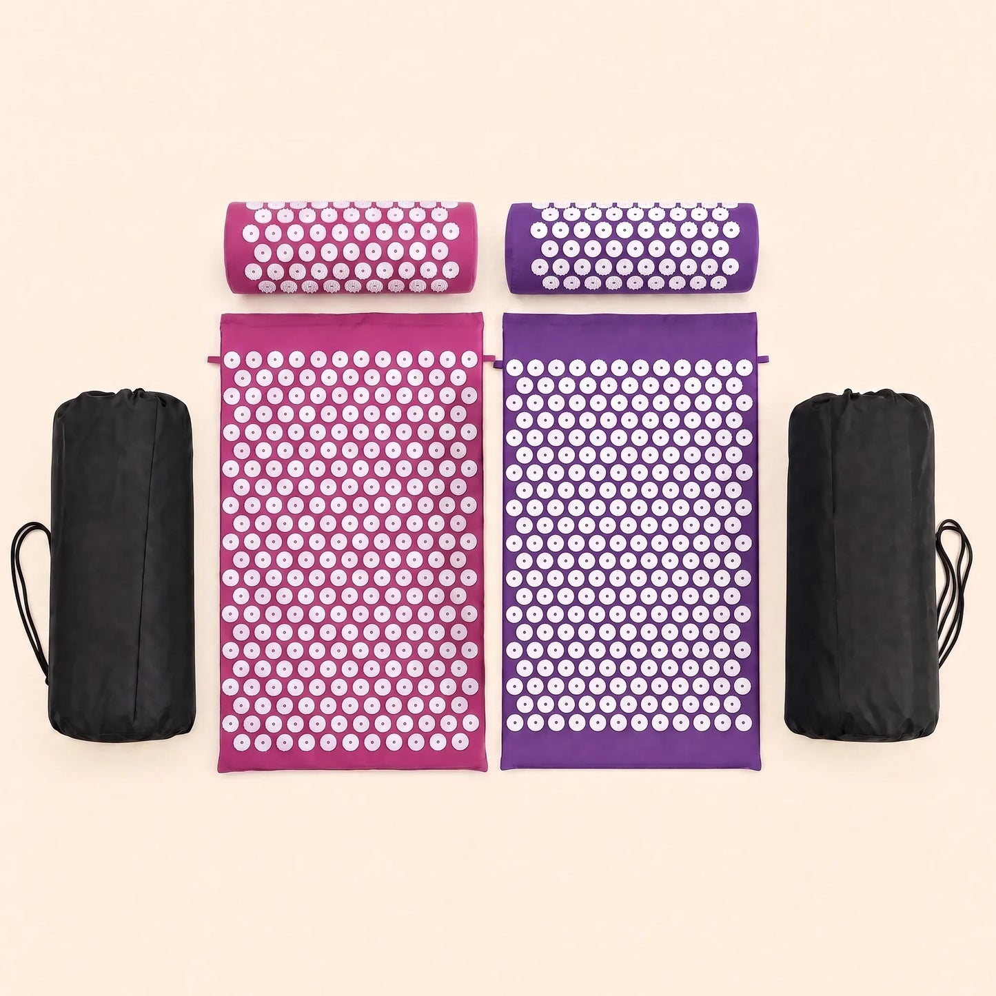 Tapis d'acupression Duo Fushia Violet