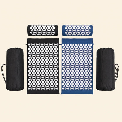 Tapis d'acupression Duo Noir Bleu marine