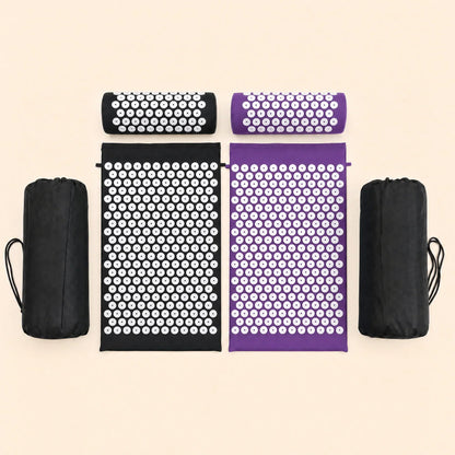 Tapis d'acupression Duo Noir Violet