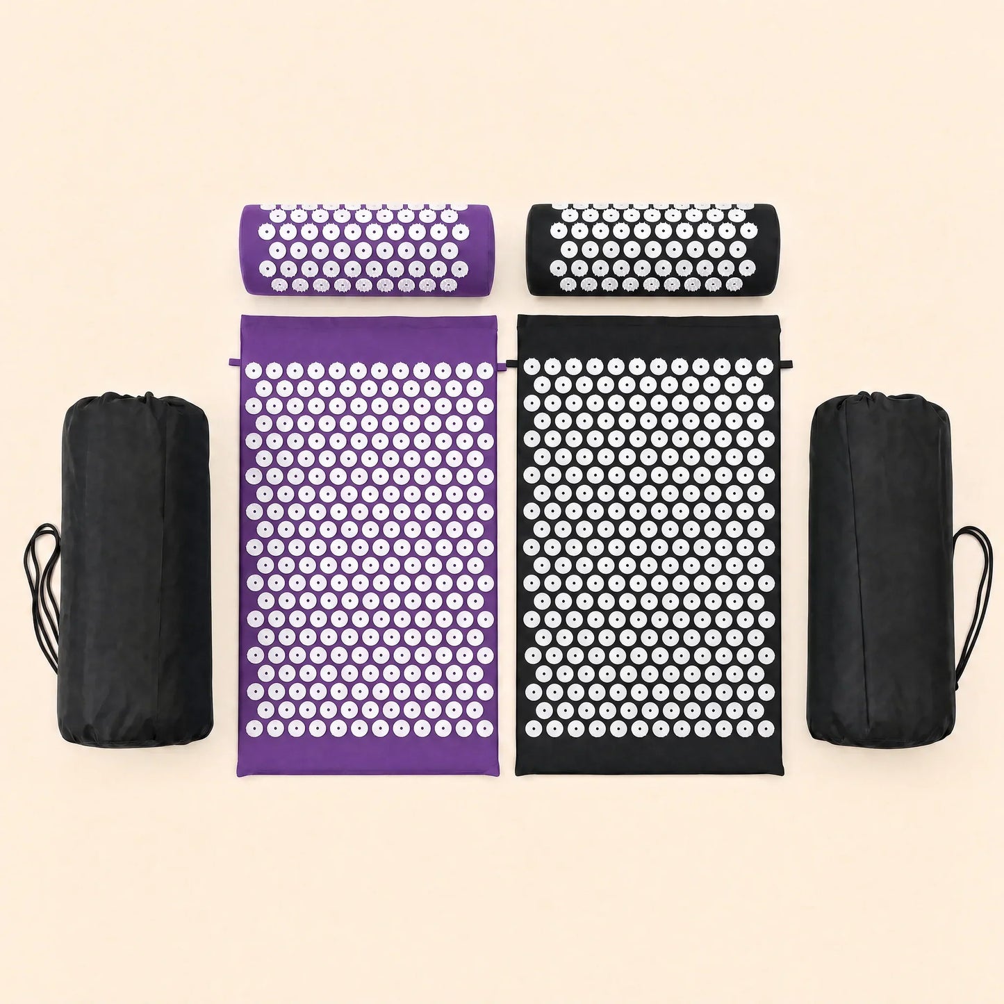Tapis d'acupression Duo Violet Noir