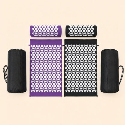 Tapis d'acupression Duo Violet Noir